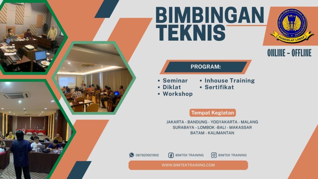 Sehubung Dengan Penjelasan Di Atas, Dalam Rangka Memahami Serta Meningkatkan Kapasitas Dan Kapabilitas Pemerintah Pusat, Daerah Dan Swasta. Maka Kami Dari Pusdiklat LSMAP Mengajak Bapak/Ibu/Saudara(i) Untuk Mengikuti Bimbingan Teknis Dengan Tema: Pelatihan PMKP (Peningkatan Mutu dan Keselamatan Pasien) Sesuai Starkes Terbaru 2025-2026. Metode Pelatihan PMKP (Peningkatan Mutu dan Keselamatan Pasien) Sesuai Starkes Terbaru 2025-2026 Pemaparan Materi, diskusi, tanya jawab, studi kasus dan simulasi langsung dengan konsep: 20% Teori berdasarkan literatur praktisi 40% analisa best practices & benchmarking antara: Institusi, korporasi & Industri 40% Studi kasus nyata & brainstorming antara Narasumber / Trainer dengan peserta kegiatan Pilihan Kelas Pelaksanaan: Kelas Tatap Muka Di Hotel Online Zoom Meeting In House Training Biaya Pelatihan PMKP (Peningkatan Mutu dan Keselamatan Pasien) Sesuai Starkes Terbaru 2025-2026 Online Zoom Meeting : Rp. 3.000.000,- (Tiga Juta Rupiah) Non Akomodasi Penginapan : @Rp. 4.000.000,- (Empat Juta Rupiah) Fasilitas Dengan Penginapan 4 Hari 3 Malam dengan Kamar Twin Sharing (1 Kamar Untuk 2 Orang Peserta) : Rp. 4.750.000,- (Empat Juta Tujuh Ratus Lima Puluh Ribu Rupiah) Fasilitas Dengan Penginapan 4 Hari 3 Malam dengan Kamar Suite Room (1 Kamar Untuk 1 Orang Peserta) : Rp. 5.750.000,- (Lima Juta Tujuh Ratus Lima Puluh Ribu Rupiah) Fasilitas Pelatihan PMKP (Peningkatan Mutu dan Keselamatan Pasien) Sesuai Starkes Terbaru 2025-2026 Bahan Ajar Modul (Softcopy Dan Hardcopy) Seminar Kit Kuitansi Pembayaran Perpeserta Sertifikat Tas Kegiatan Konsumsi Dan Coffe Break Selama Kegiatan Kartu Tanda Peserta Penjemputan Di Bandara / Stasiun Bagi Peserta Rombongan Minimal 8 Orang Peserta Tata Cara Pendaftaran: Surat Undangan Kegiatan Beserta Jadwal Kegiatan Akan Dikirimkan Setelah Melakukan Konfirmasi Melalui Panitia Erik Hp/Wa: 087820921902 Surat Undangan Kegiatan Akan Dikirimkan Via E-Mail Dan/Atau Whatsapp Bagi Peserta Minimal 5 Orang Dapat Menentukan Waktu, Tempat Dan Materi Kegiatan Sesuai Kebutuhan Peserta Pendaftaran Paling Lambat 3 Hari Sebelum Pelaksanaan Kegiatan Tema, Materi Serta Rundown Kegiatan Dapat Menyesuaikan Keinginan Peserta Kontak Person Erik - Hp/Wa: 087820921902  Website: www.bimtektraining.com/ Pelatihan PMKP (Peningkatan Mutu dan Keselamatan Pasien) Sesuai Starkes Terbaru 2025-2026