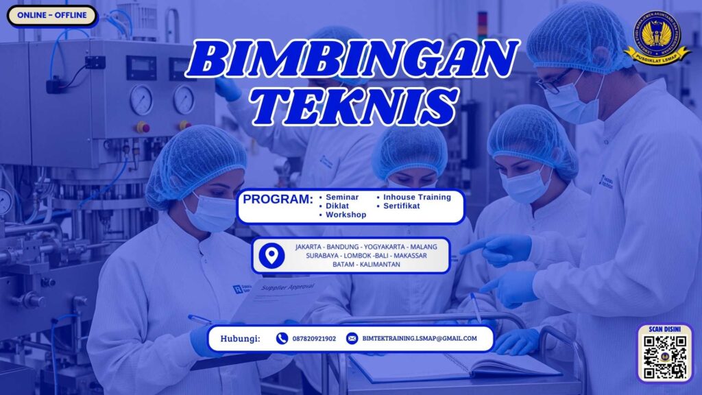 Pelatihan CPOB Terbaru 2025/2026: Inspeksi Diri, Audit Mutu, dan Persetujuan Pemasok untuk Industri Farmasi