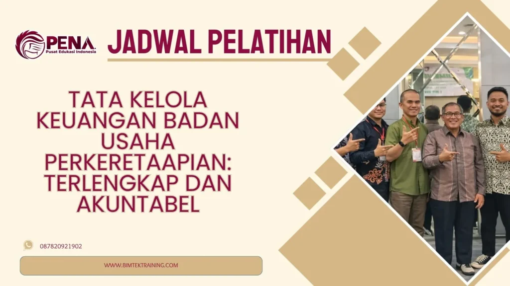 Jadwal Pelatihan Tata Kelola Keuangan Badan Usaha Perkeretaapian: Terlengkap dan Akuntabel 2026-2027