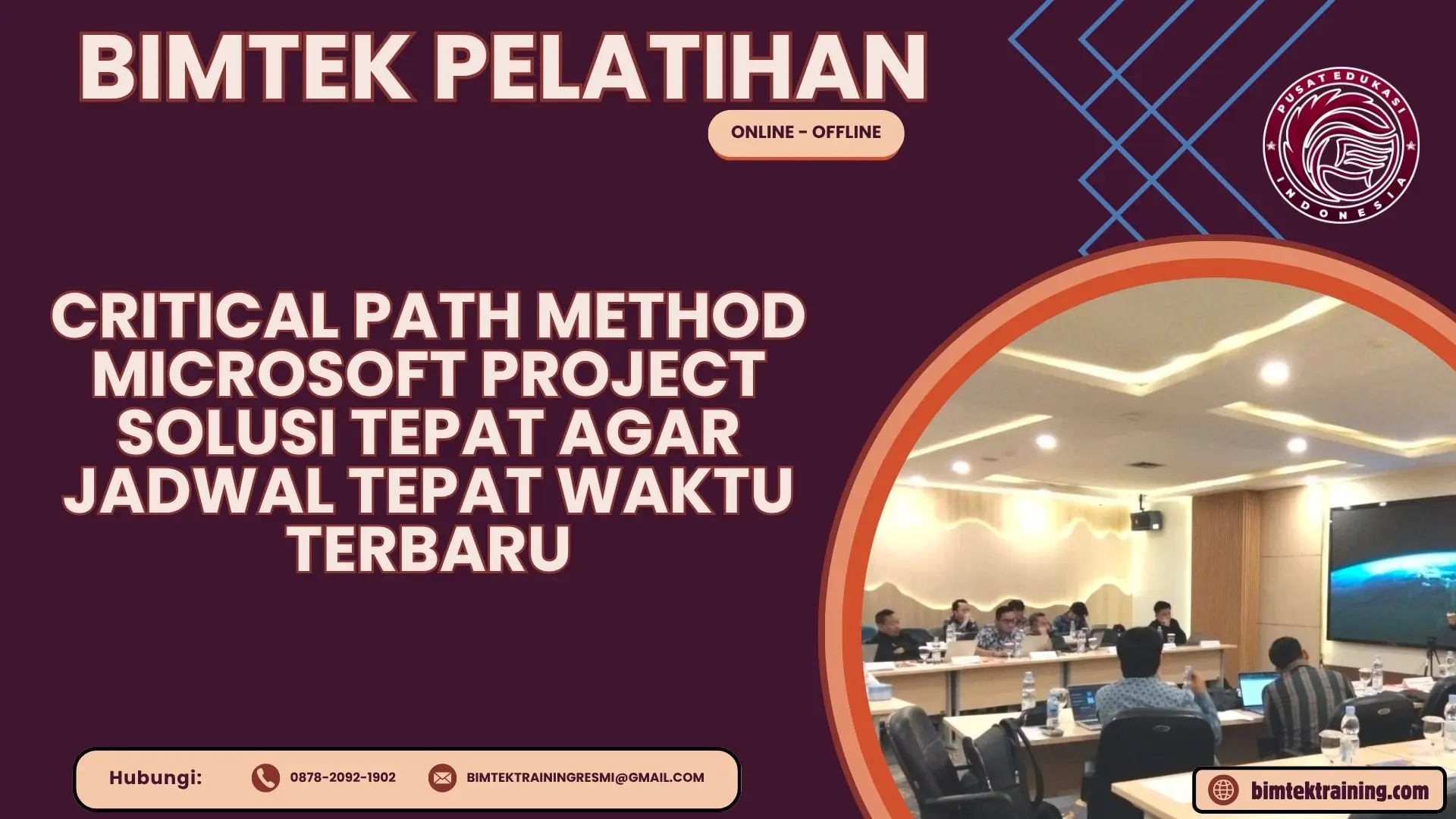 Bimtek Pelatihan Critical Path Method Microsoft Project Solusi Tepat agar Jadwal Tepat Waktu Terbaru