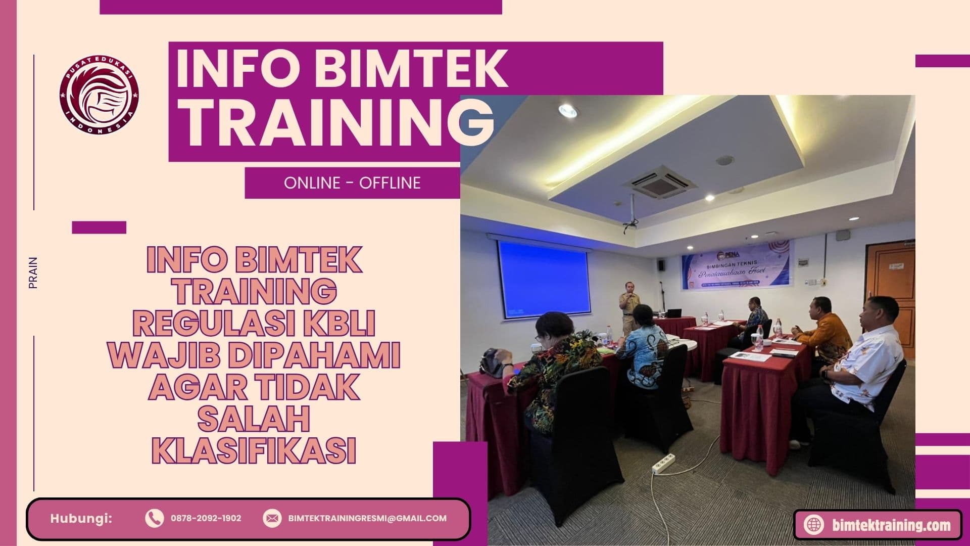 Info Bimtek Training Regulasi KBLI Wajib Dipahami agar Tidak Salah Klasifikasi 2026-2027