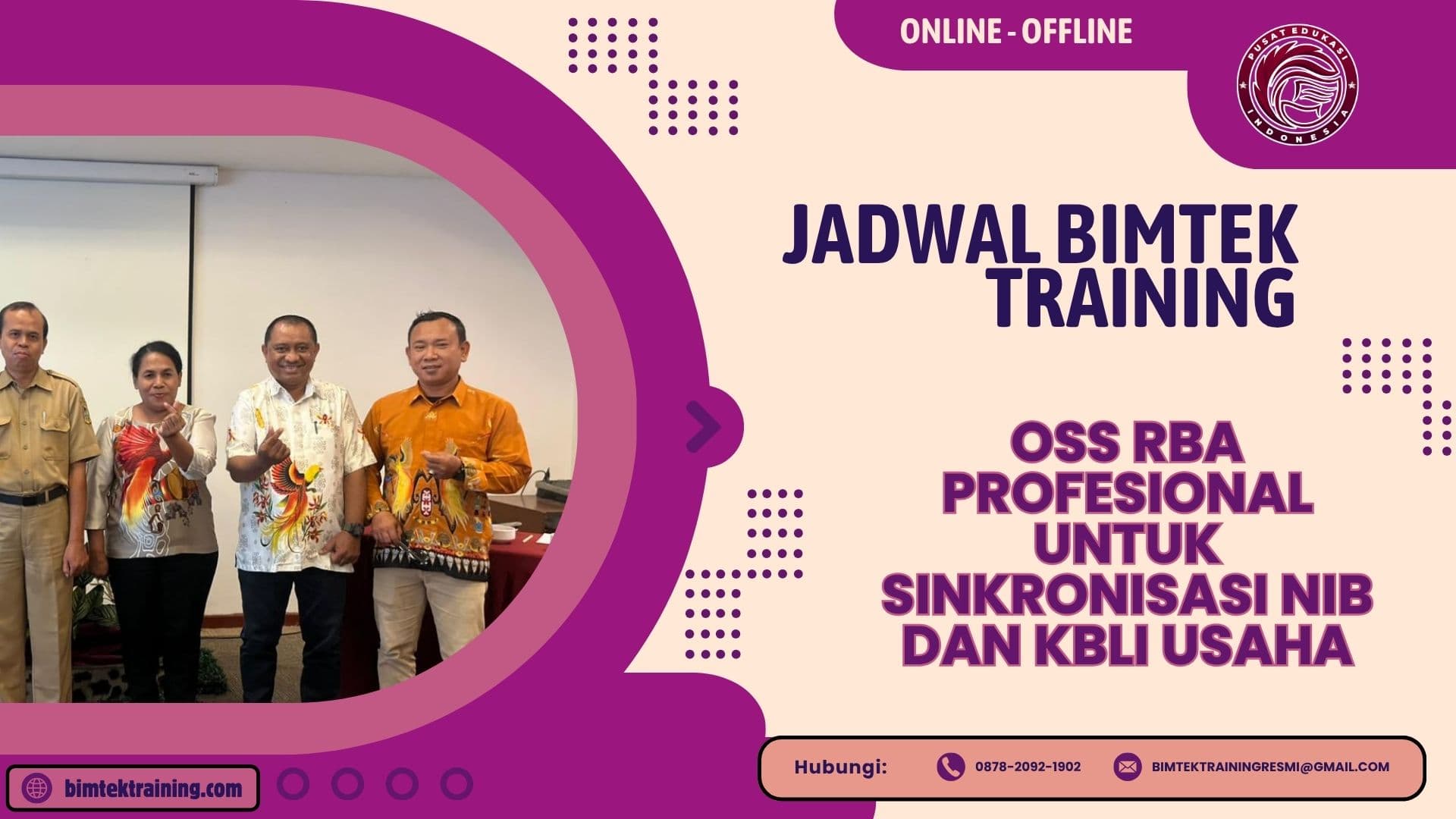 Jadwal Bimtek Training OSS RBA Profesional untuk Sinkronisasi NIB dan KBLI Usaha 2026-2027