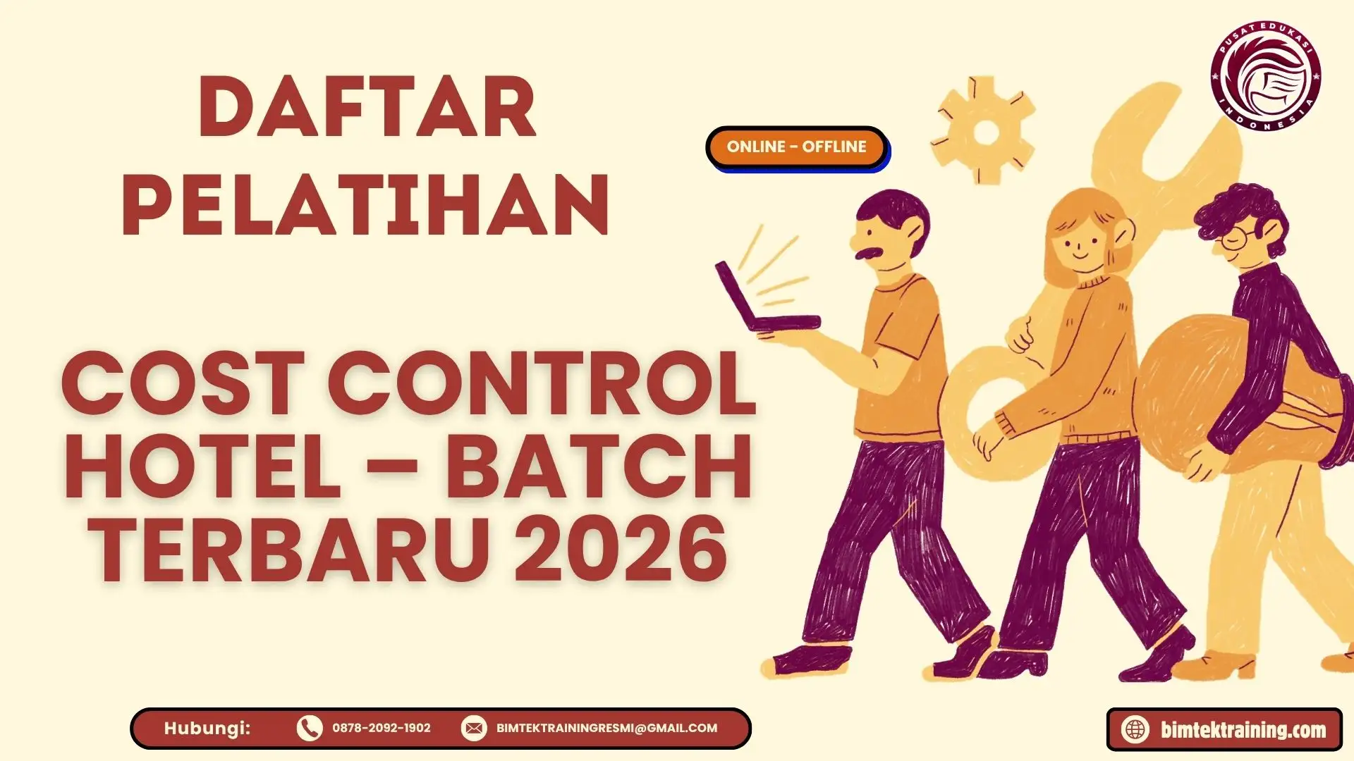 Daftar Pelatihan Cost Control Hotel – Batch Terbaru 2026