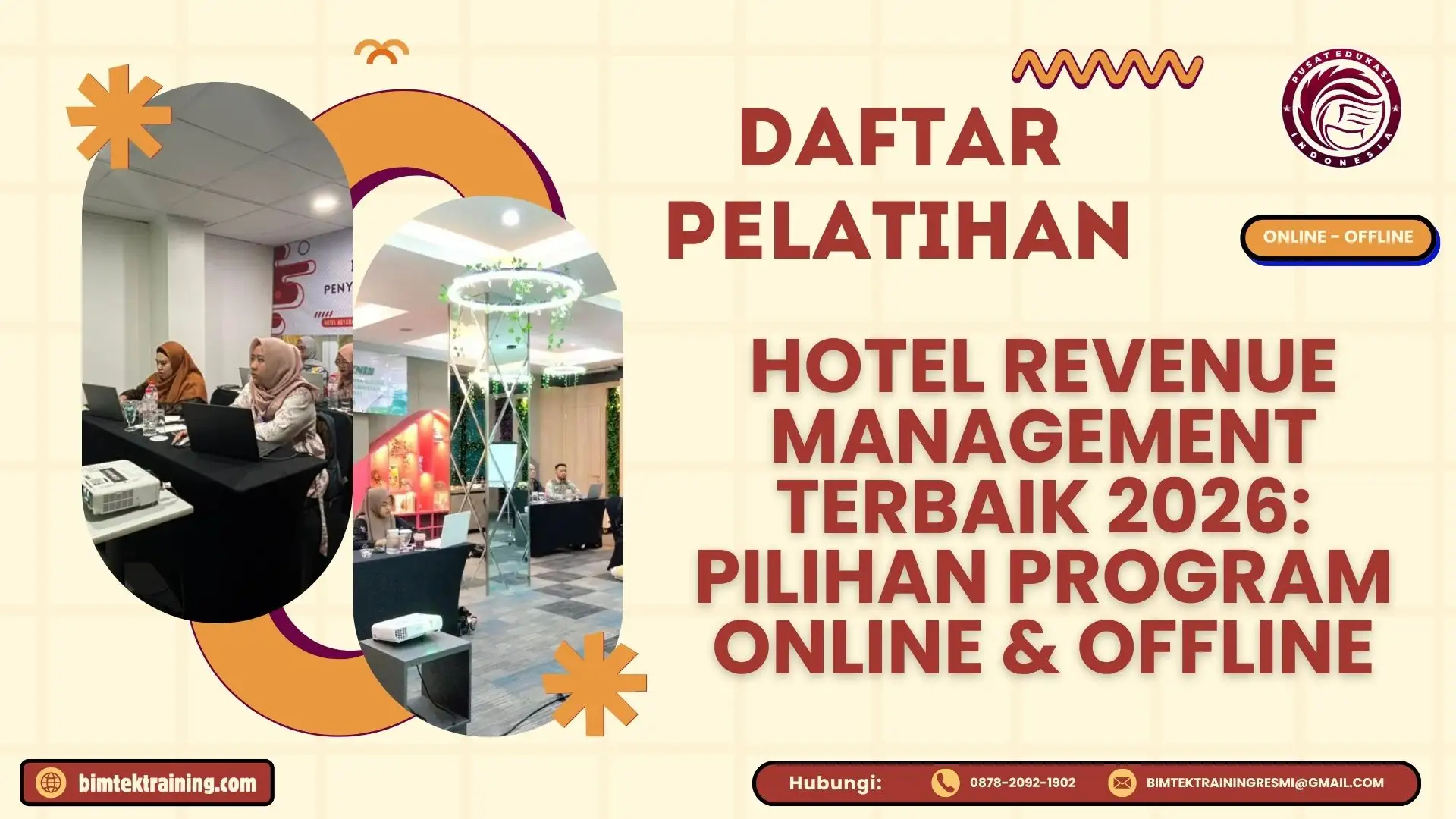 Daftar Pelatihan Hotel Revenue Management Terbaik 2026: Pilihan Program Online & Offline