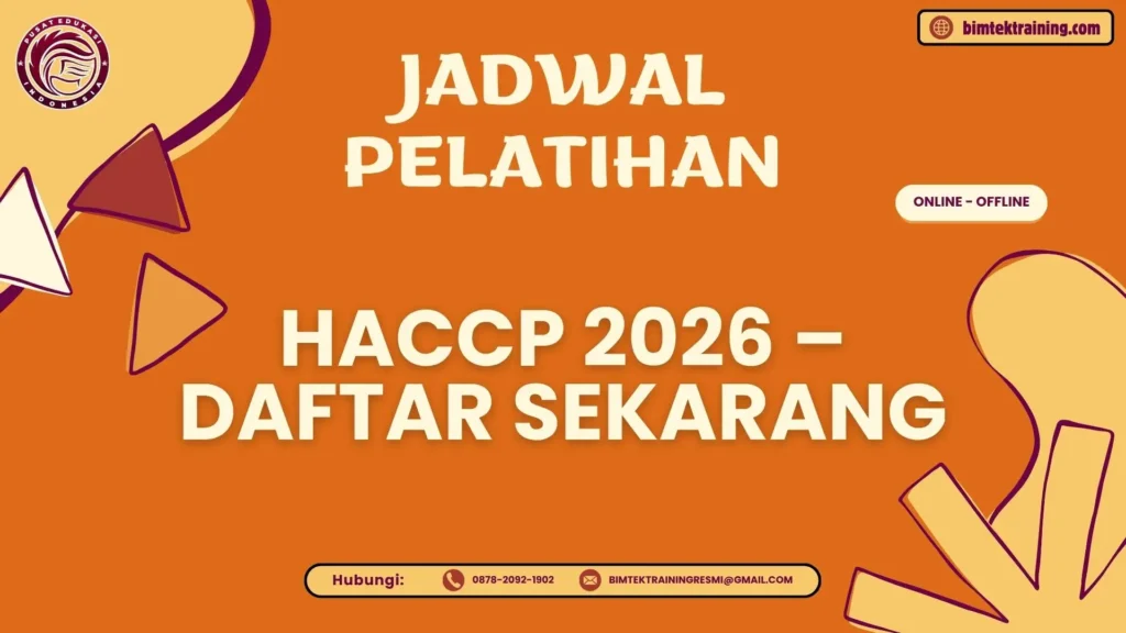 Jadwal Pelatihan HACCP 2026 – Daftar Sekarang