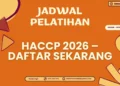 Jadwal Pelatihan HACCP 2026 – Daftar Sekarang