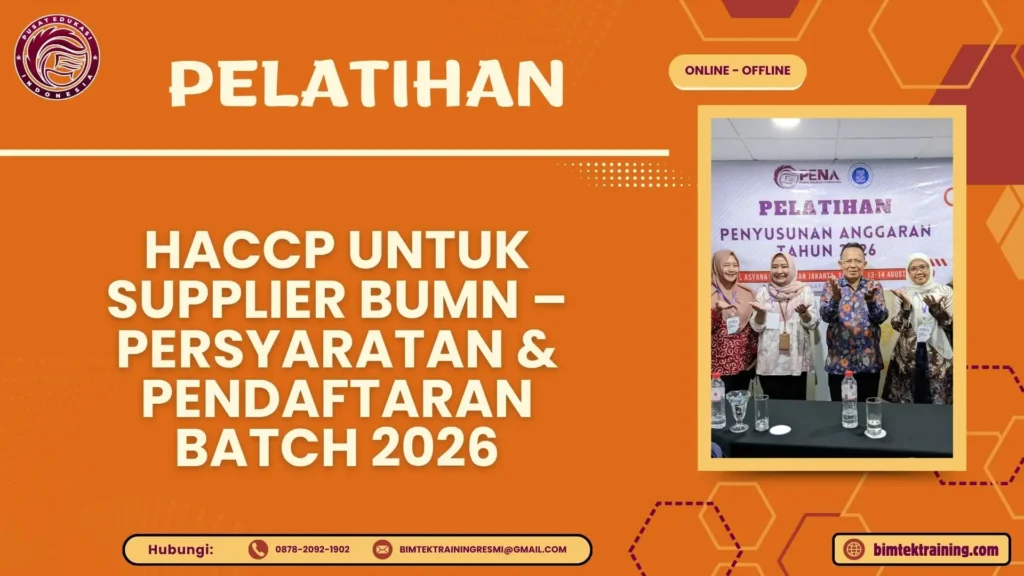 Pelatihan HACCP untuk Supplier BUMN – Persyaratan & Pendaftaran Batch 2026