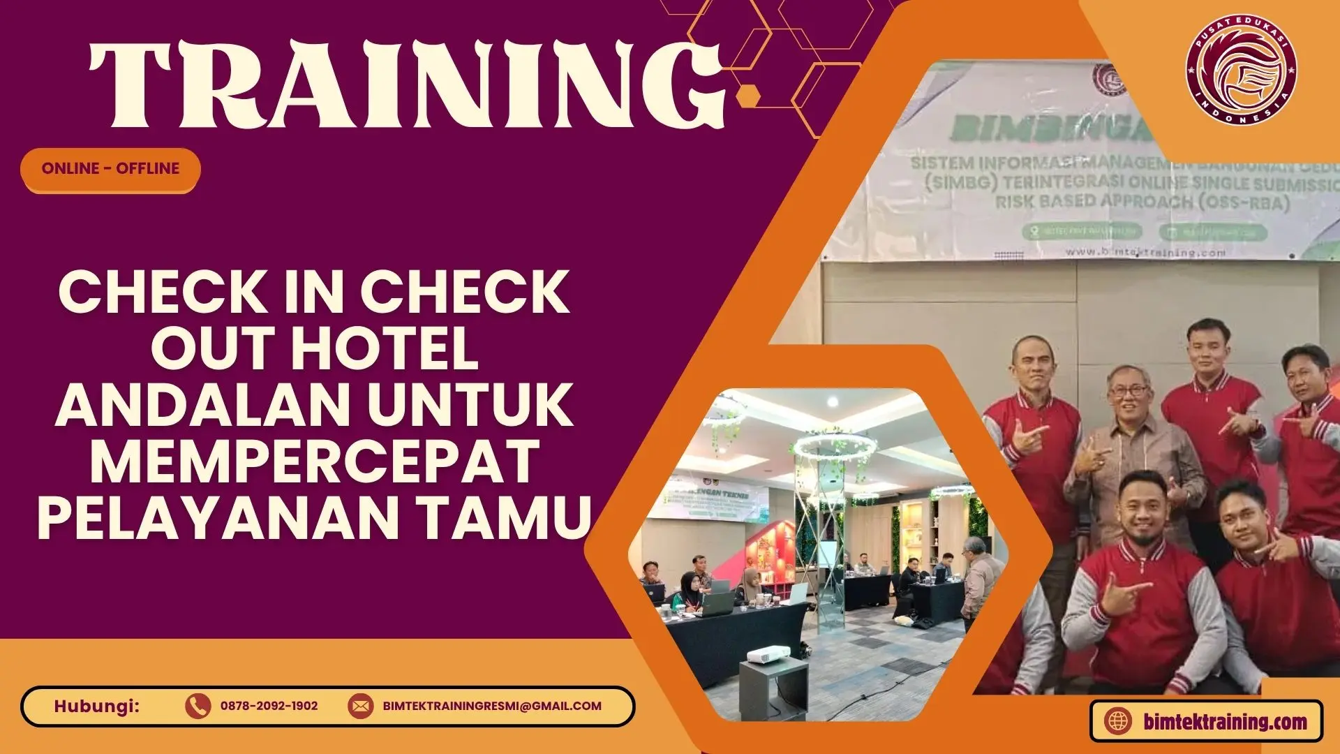 Training Check In Check Out Hotel Andalan untuk Mempercepat Pelayanan Tamu