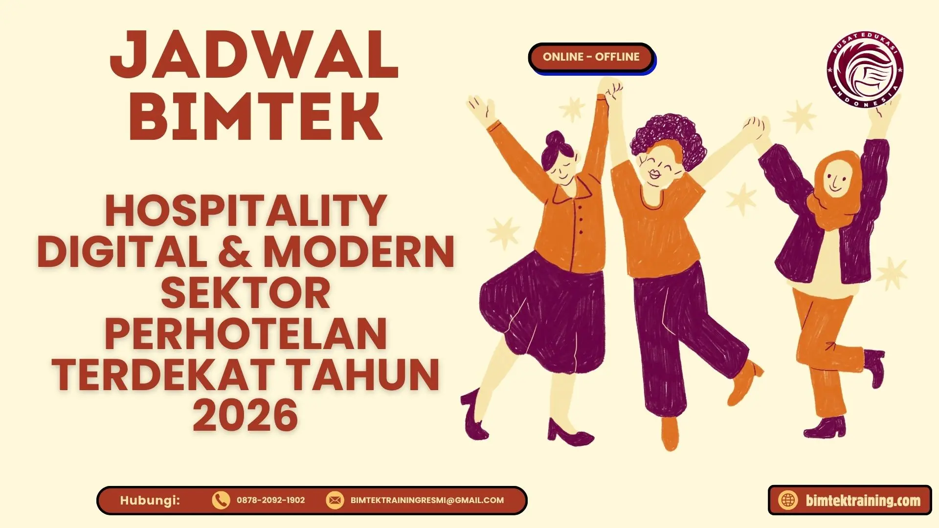 Jadwal Bimtek Hospitality Digital & Modern Sektor Perhotelan Terdekat Tahun 2026
