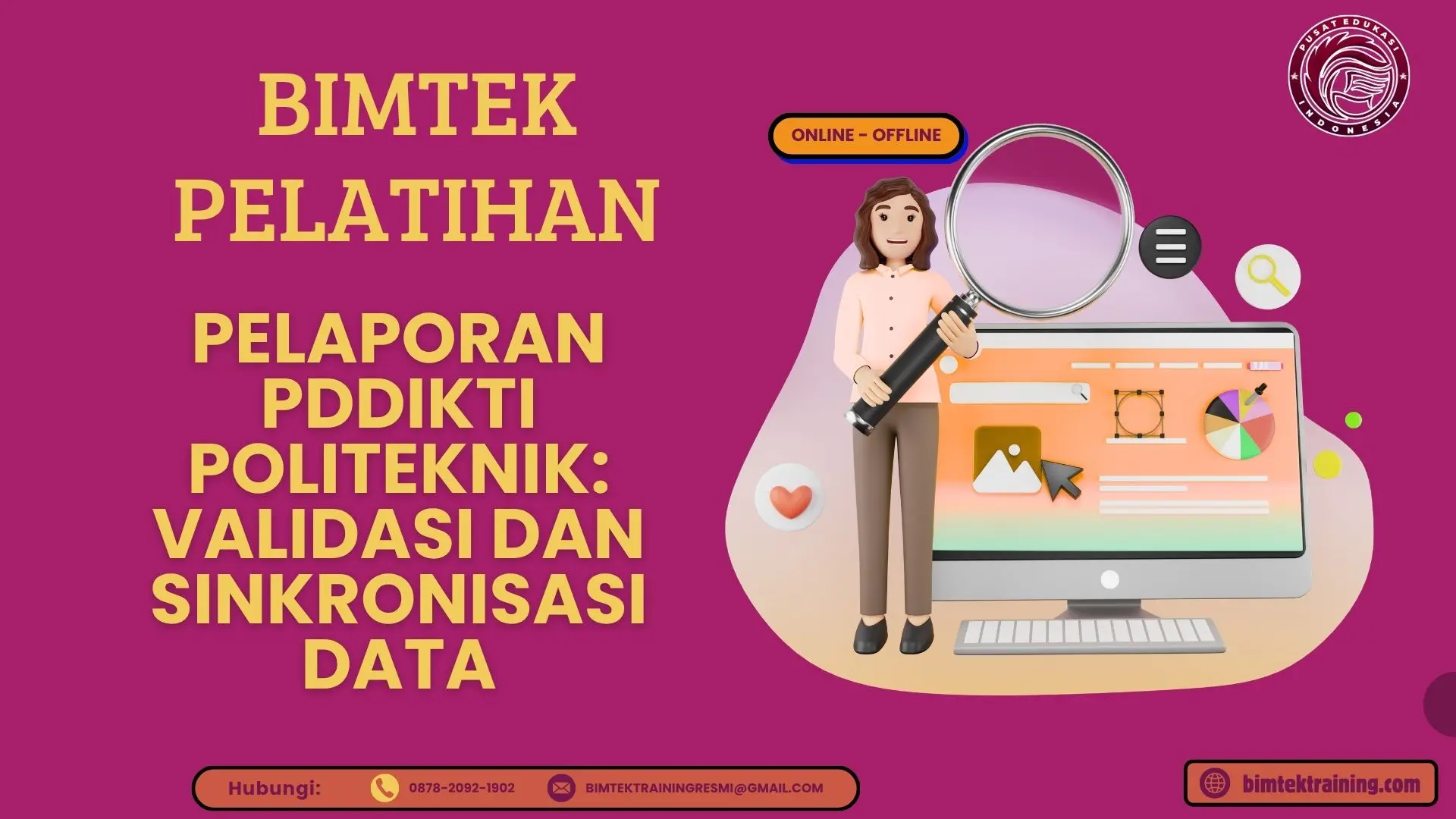 Bimtek Pelaporan PDDikti 2027-2028 untuk pengelola data politeknik
